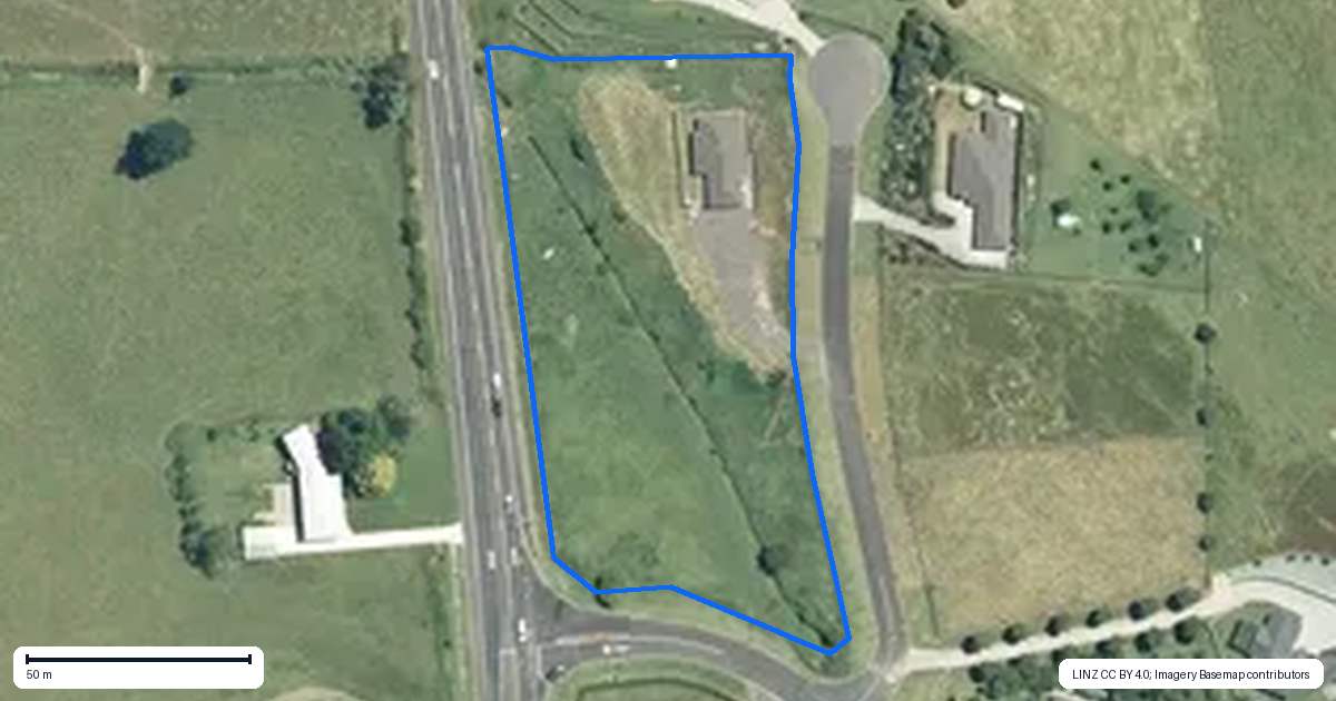 Property context map for 1 Colin Drive, Komata, Paeroa