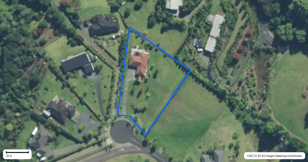 Property context map for 14 Greenway Drive, Kerikeri