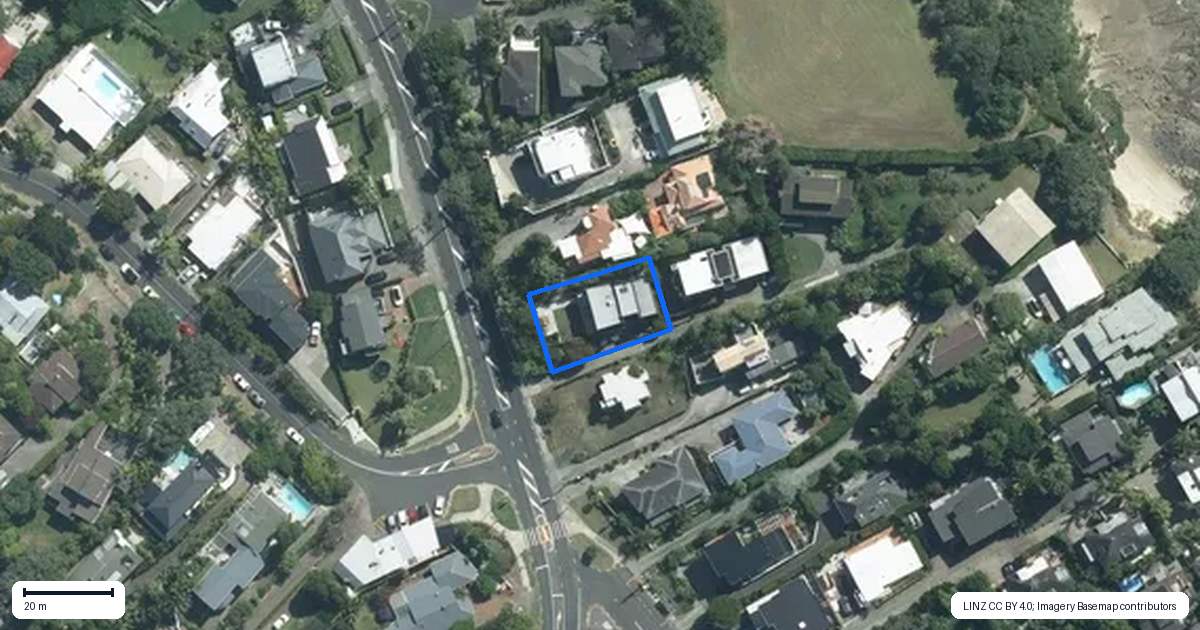Property context map for 109A Beach Road, Castor Bay, Auckland