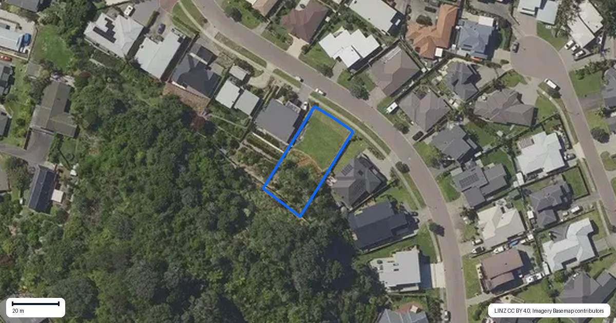 Property context map for 43 Waterways Drive, Ohope