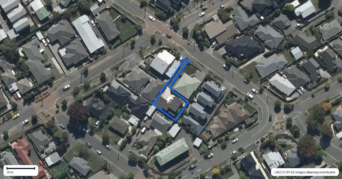 Property context map for 37A Mary Street, Papanui, Christchurch