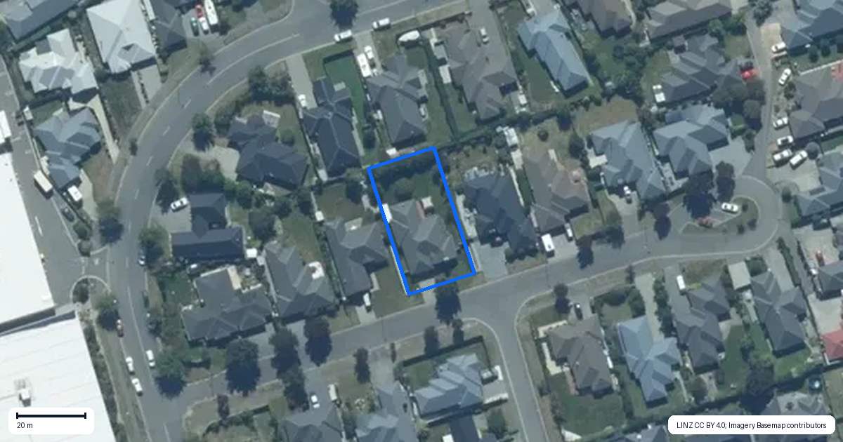 Property context map for 7 Allingham Lane, Rolleston