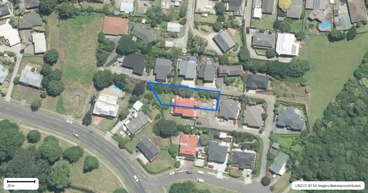 Property context map for 10 Brownlee Place, Pukekohe