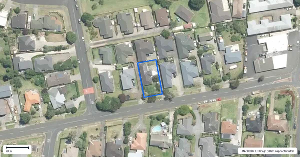 Property context map for 177 Kitchener Road, Pukekohe