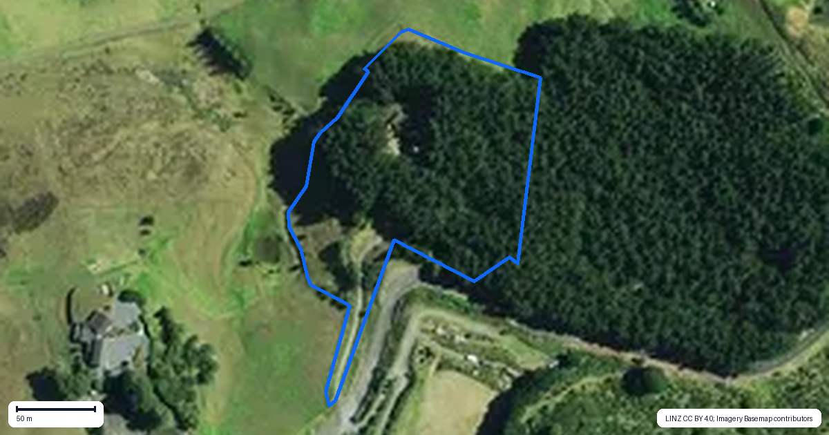 Property context map for 72 Maungatawhiri Road, Raglan