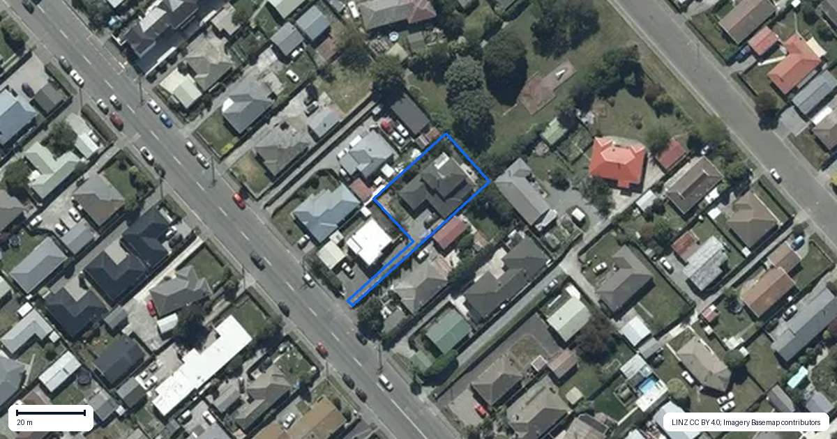 Property context map for 65A Amyes Road, Hornby, Christchurch