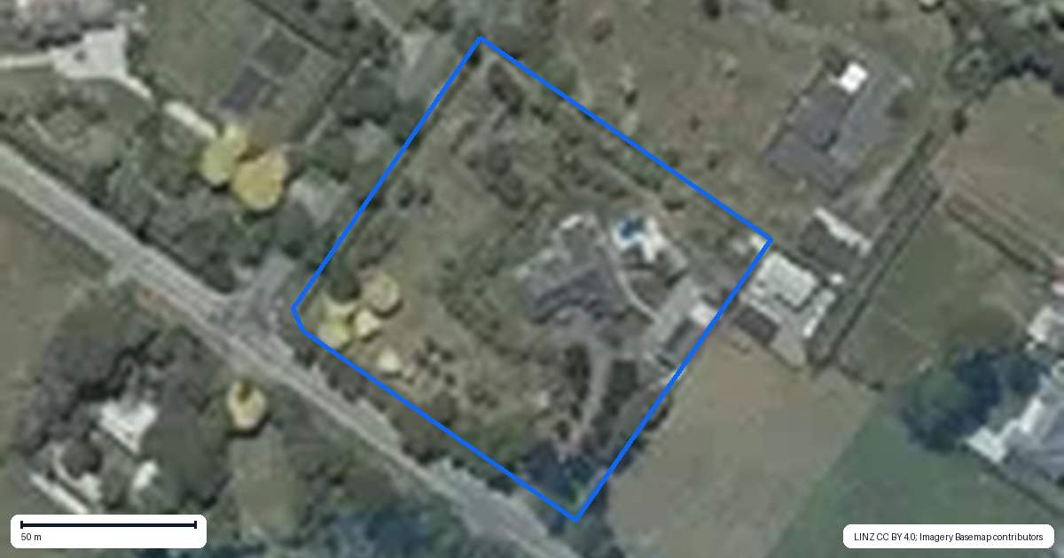 Property context map for 383 Trents Road, Prebbleton