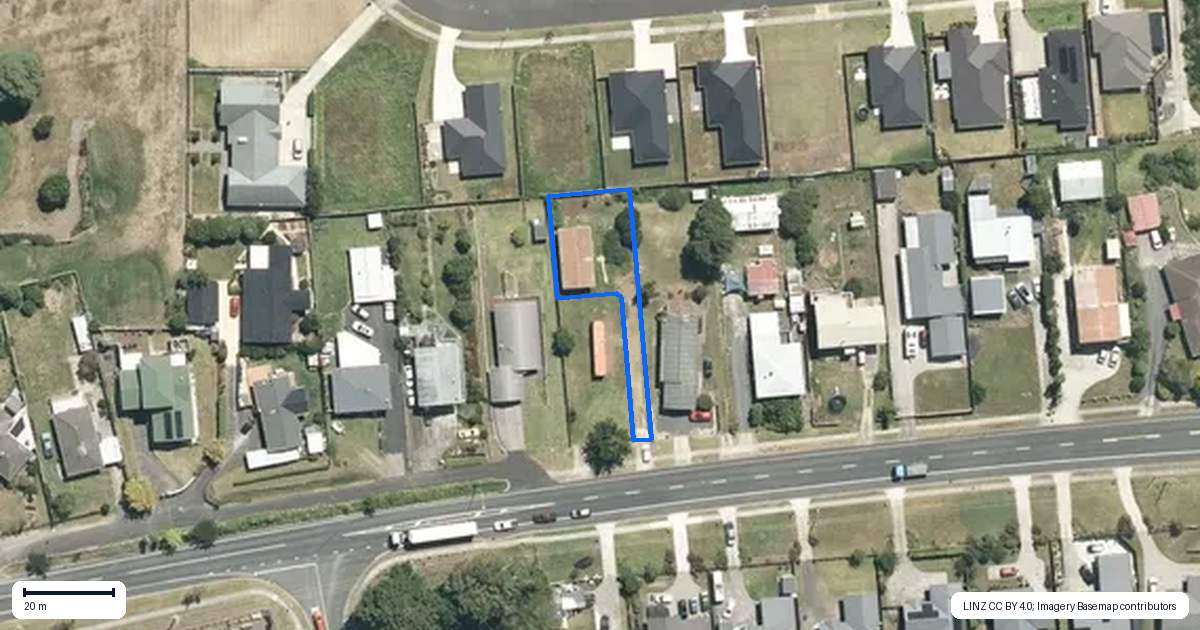 Property context map for 96A Waerenga Road, Te Kauwhata
