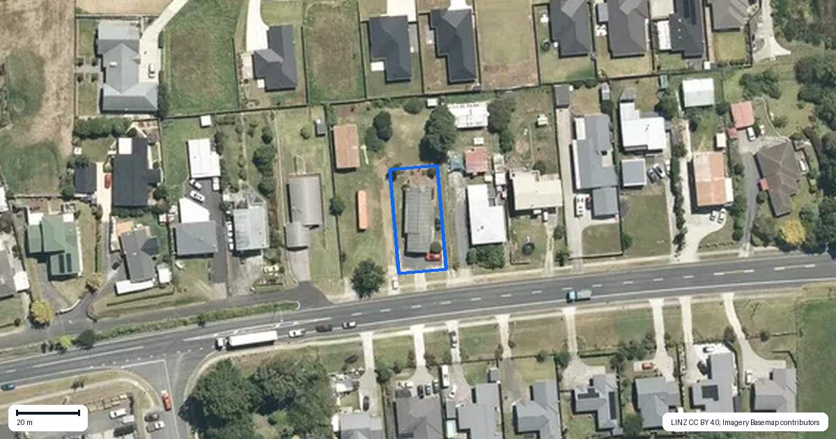 Property context map for 98 Waerenga Road, Te Kauwhata