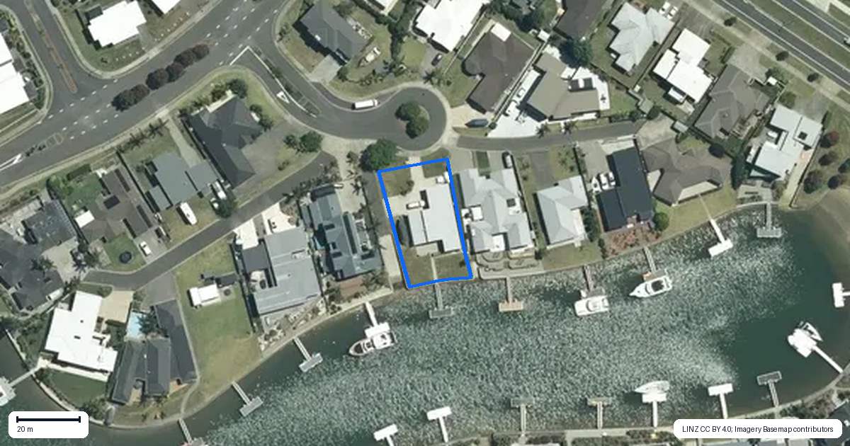 Property context map for 17 Mermaid Place, Whitianga