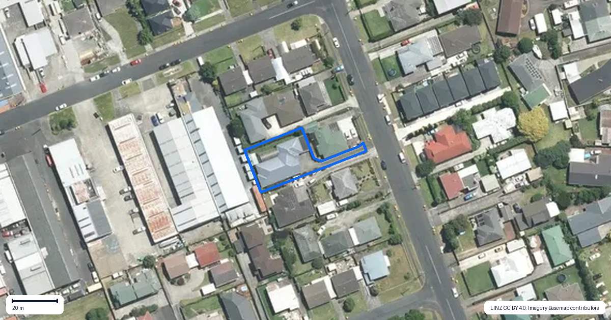 Property context map for 12B Prictor Street, Papakura