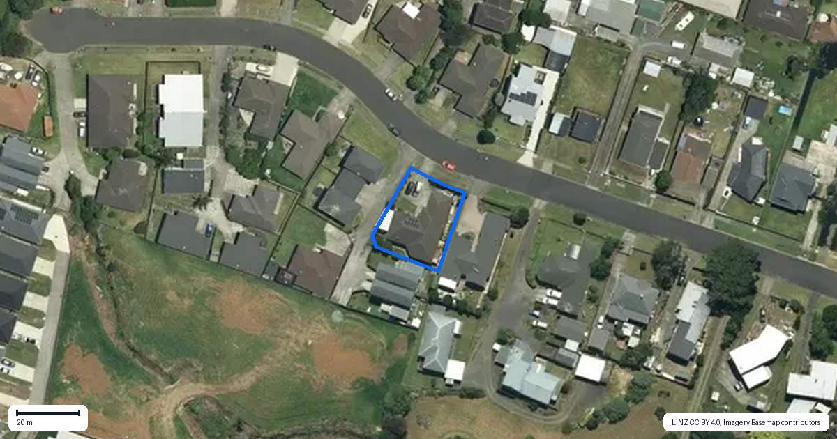 Property context map for 63 Gibson Road, Tuakau