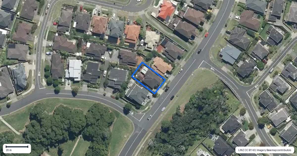 Property context map for 47 Valderama Drive, Flat Bush, Auckland