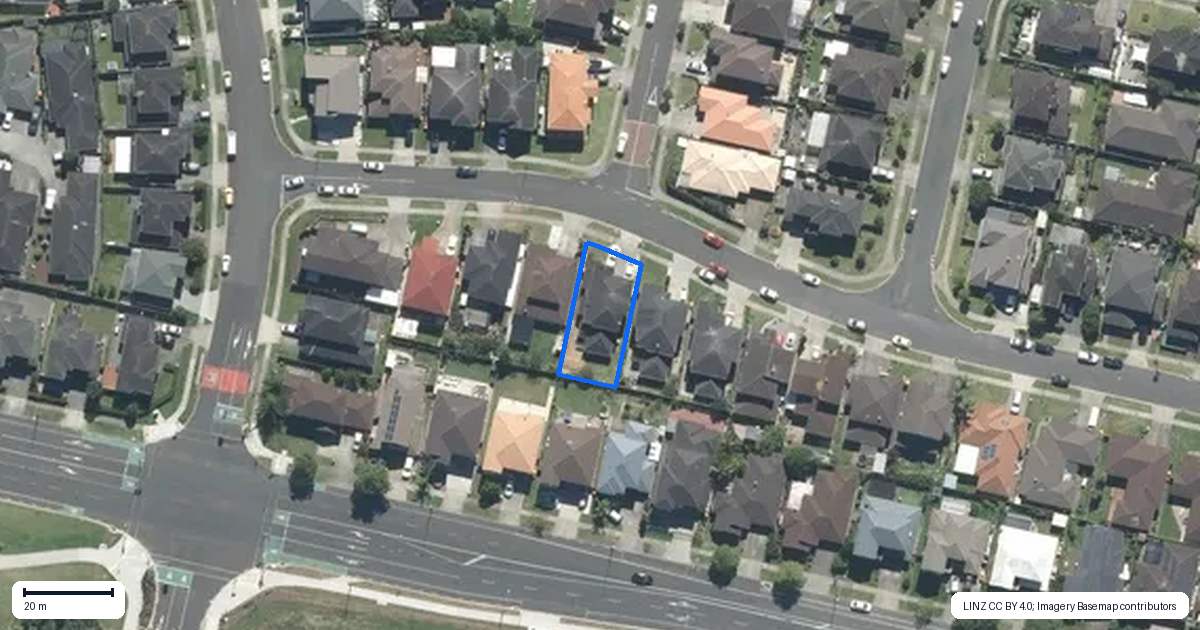 Property context map for 34 Plantation Avenue, Flat Bush, Auckland