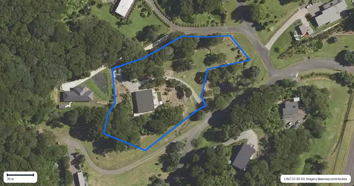 Property context map for 4 Kereru Lane, Matata