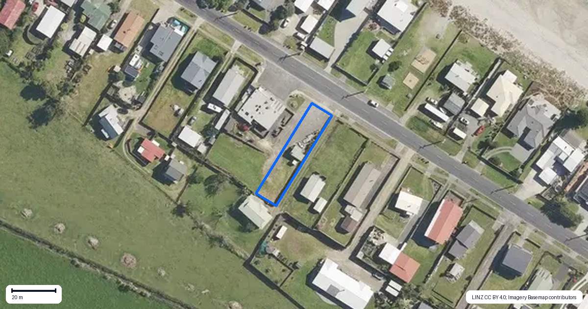Property context map for 66 Pukehina Parade, Pukehina