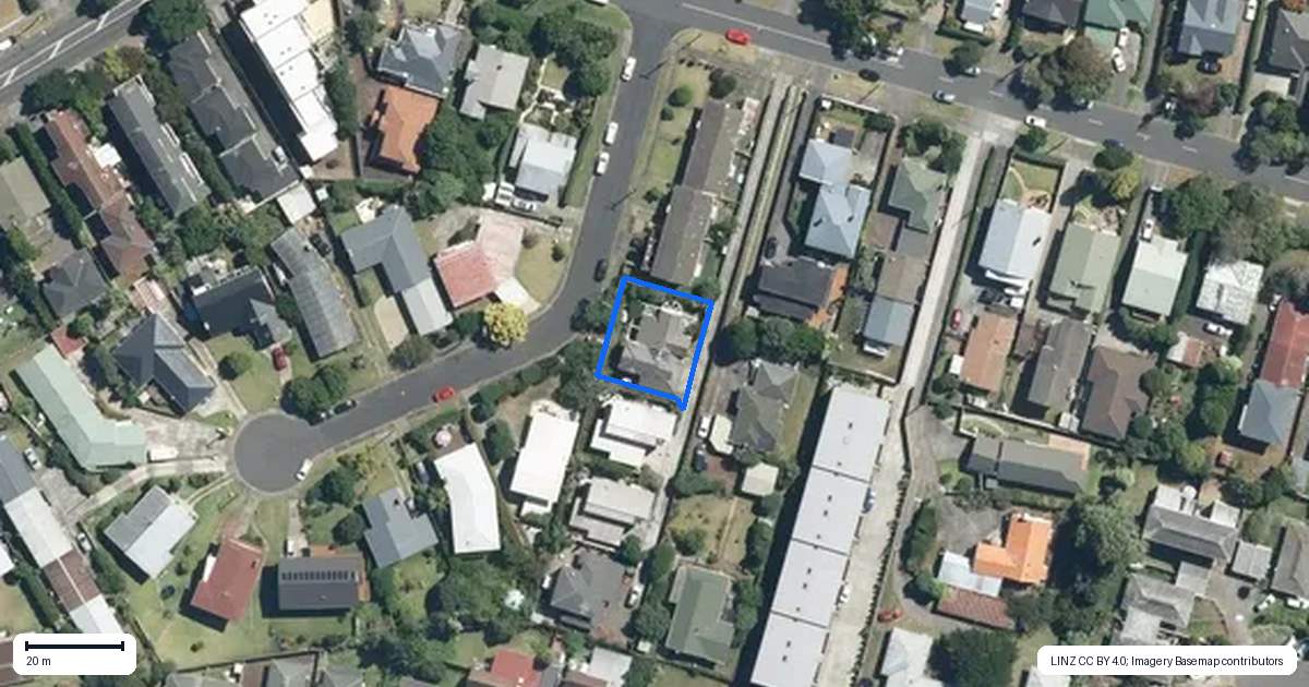 Property context map for 1B Adrienne Place, Onehunga, Auckland