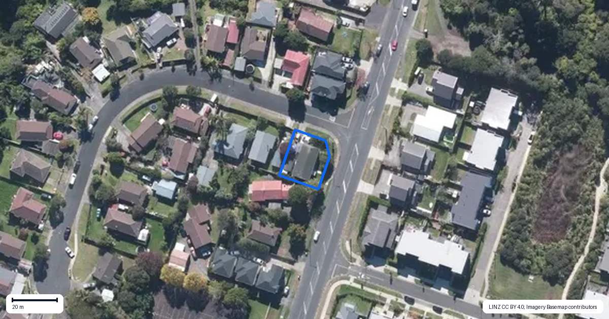Property context map for 2 Katrina Place, Massey, Auckland