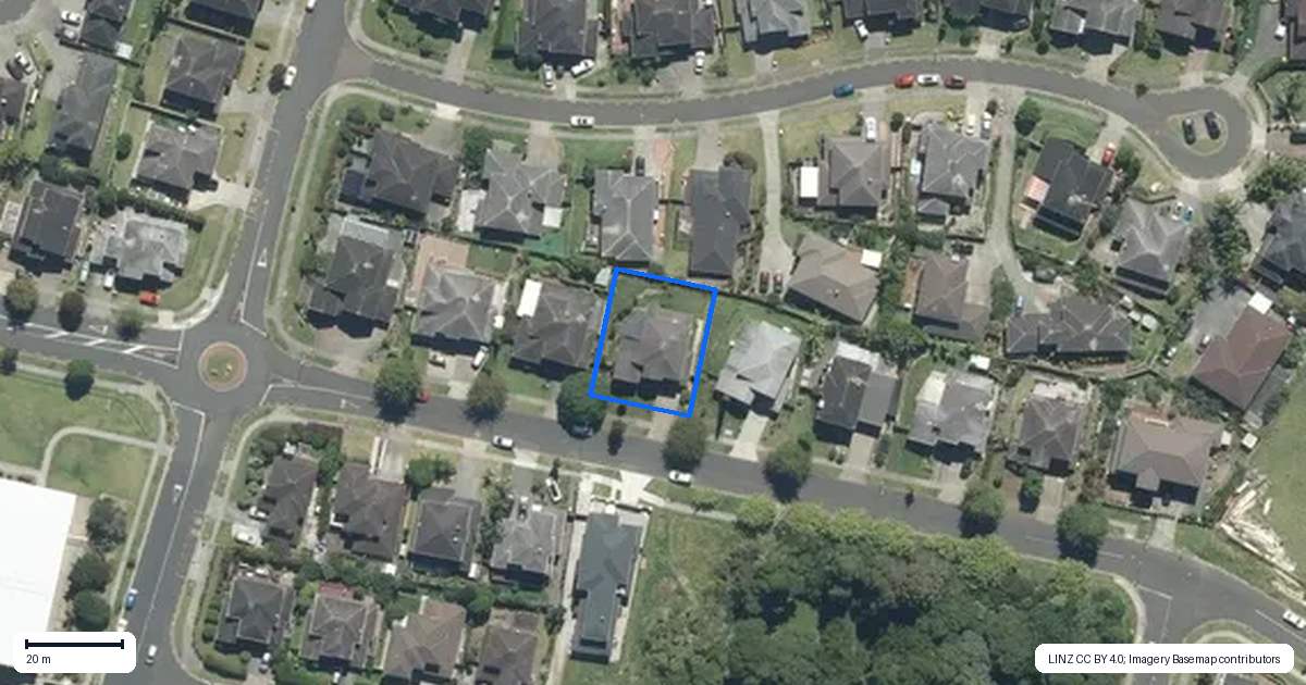 Property context map for 181 Jeffs Road, Flat Bush, Auckland