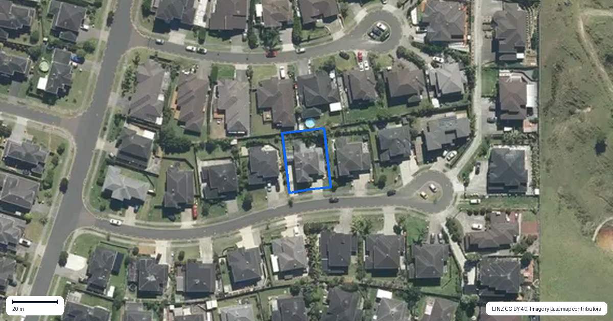Property context map for 10 Beros Place, Flat Bush, Auckland