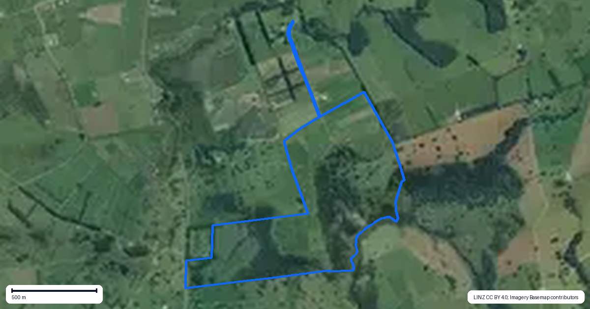 Property context map for 200 Browns Road, Kaikohe
