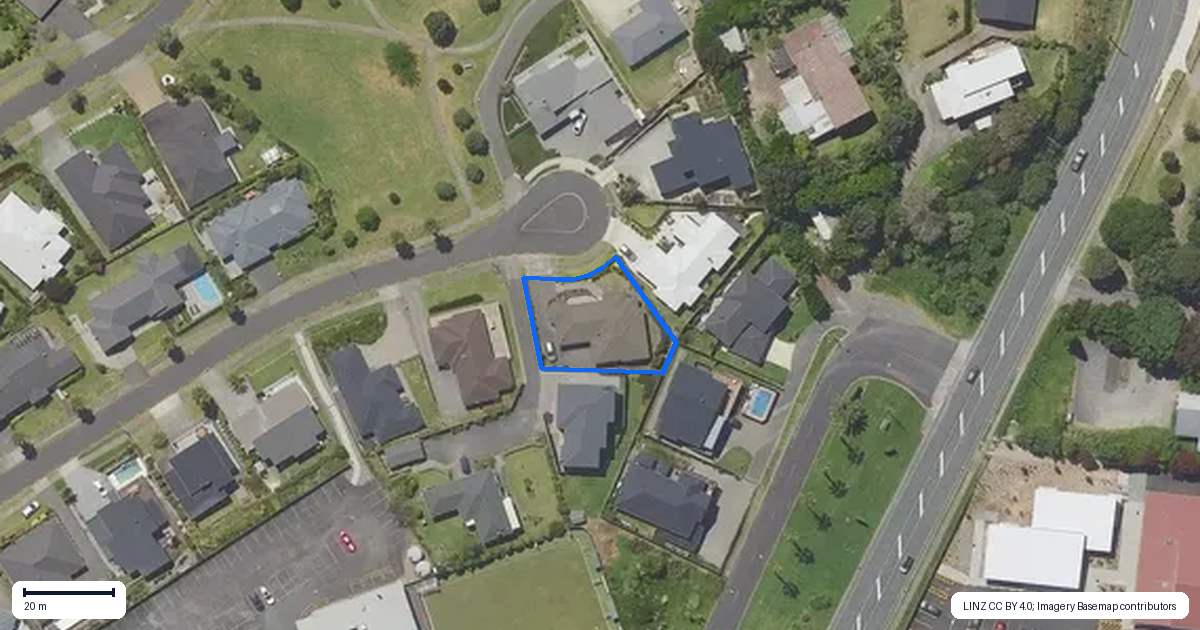 Property context map for 18 Ralph Lane, Waihi Beach
