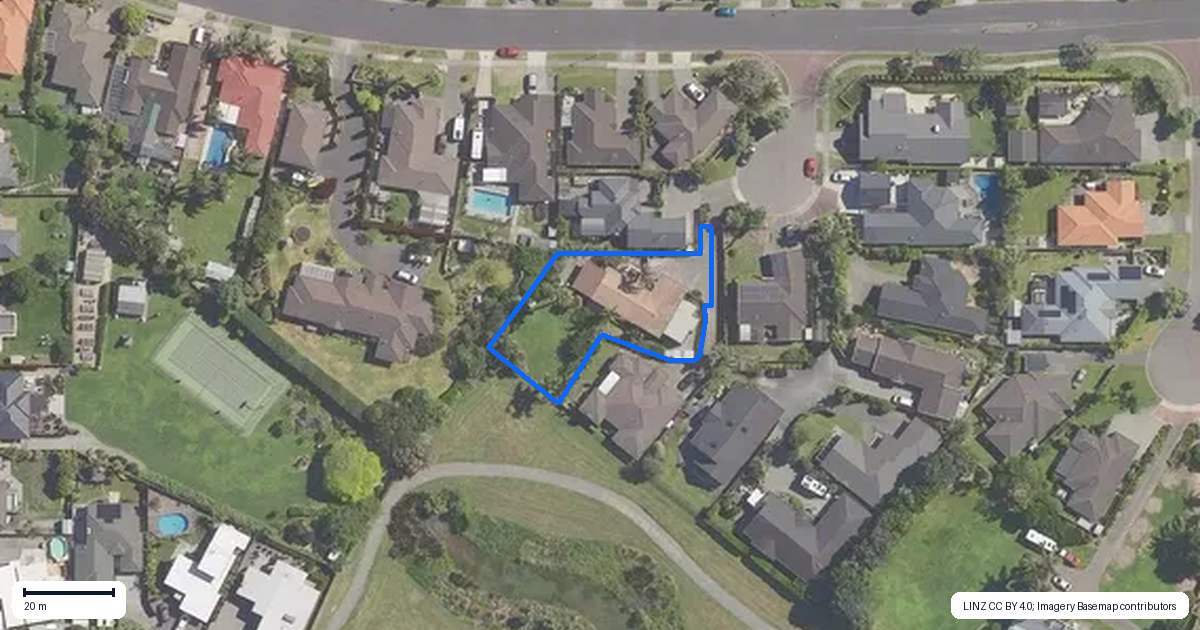 Property context map for 8 Piha Close, Papamoa Beach, Papamoa