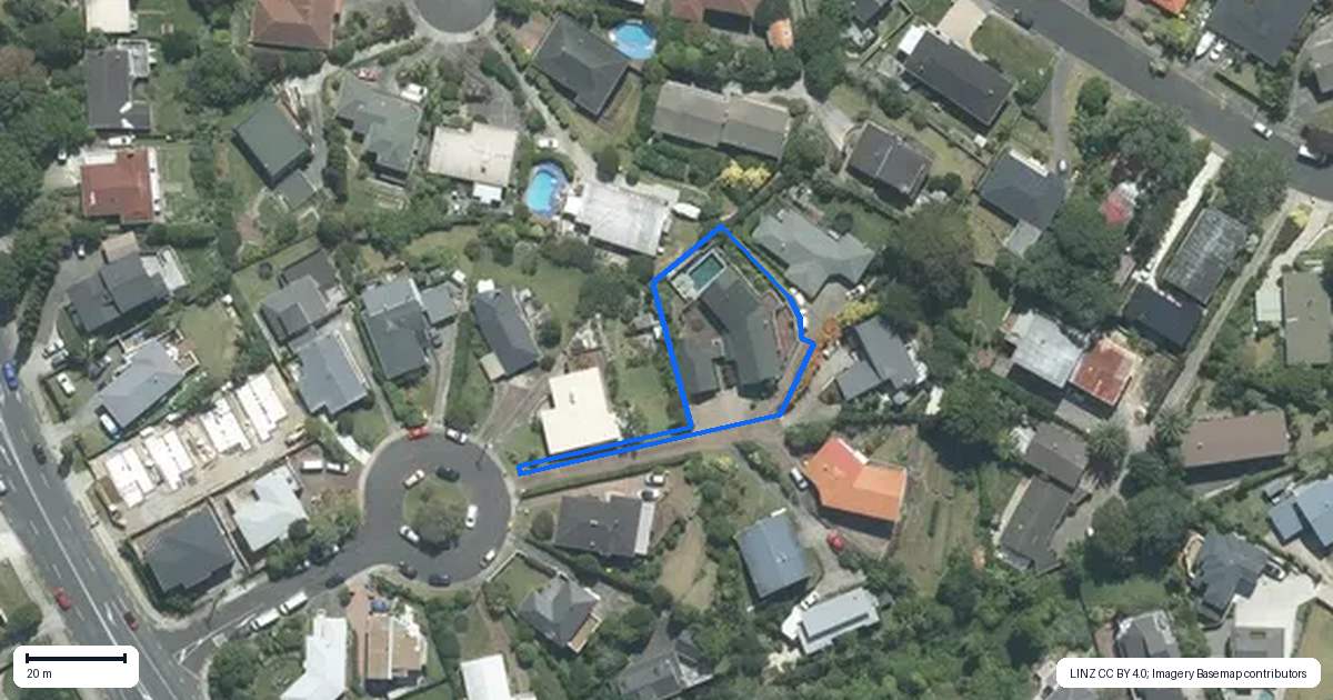 Property context map for 7 Elizabeth Place, Mairangi Bay, Auckland