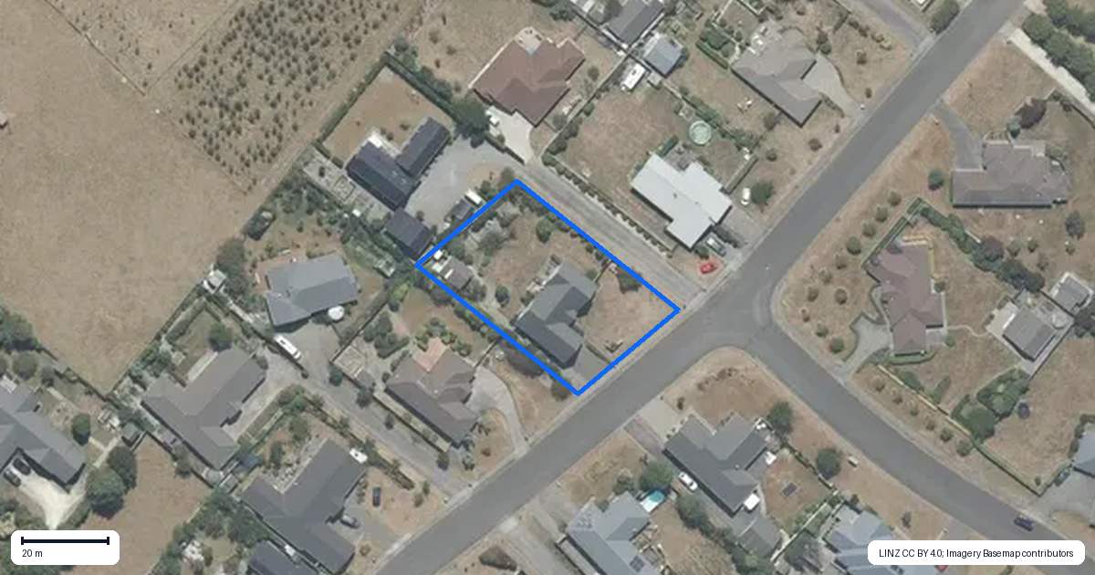 Property context map for 23 Carrington Drive, Carterton