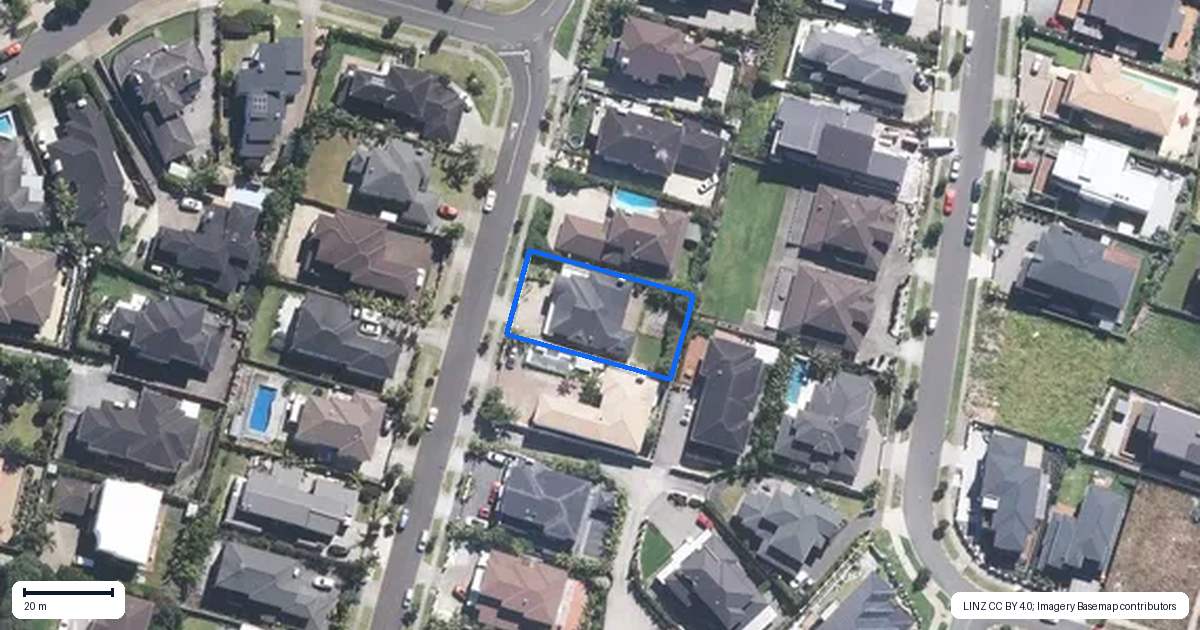 Property context map for 6 Fairbairn Place, East Tamaki Heights, Auckland