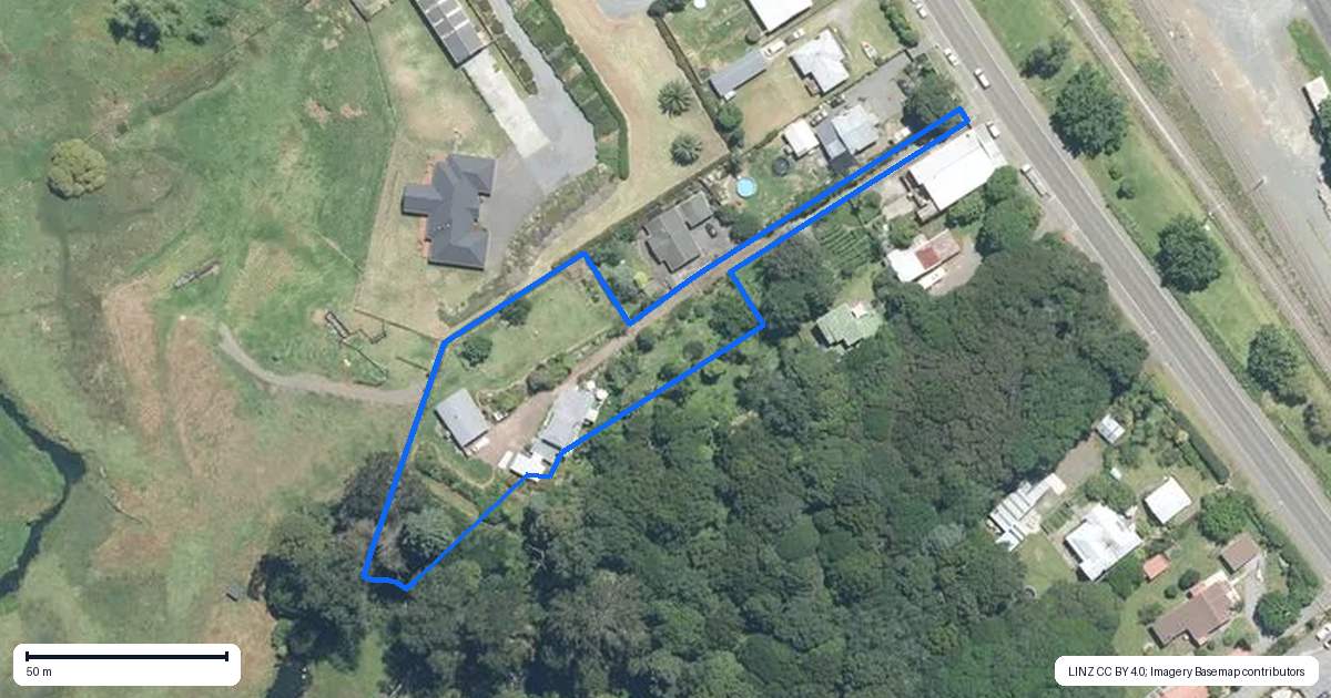 Property context map for 1054 Paerata Road, Paerata, Pukekohe