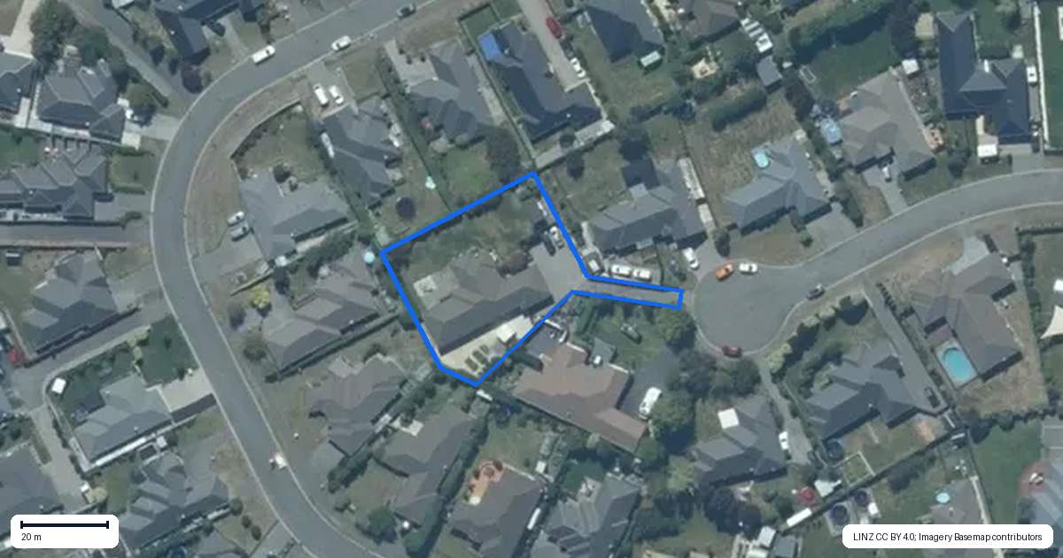 Property context map for 15 Kingsley Place, Rolleston