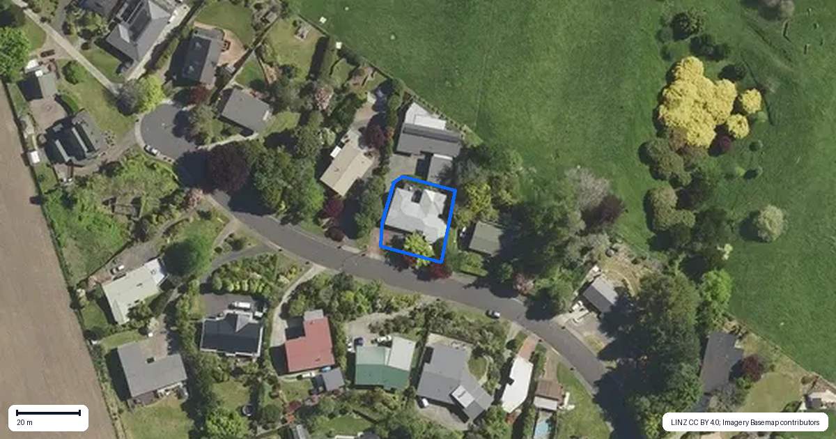 Property context map for 21 Exeter Place, Tihiotonga, Rotorua
