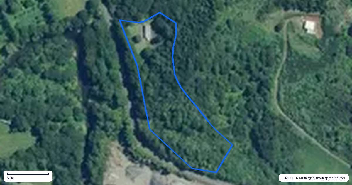 Property context map for 1959 The 309 Road, Kaimarama, Whitianga