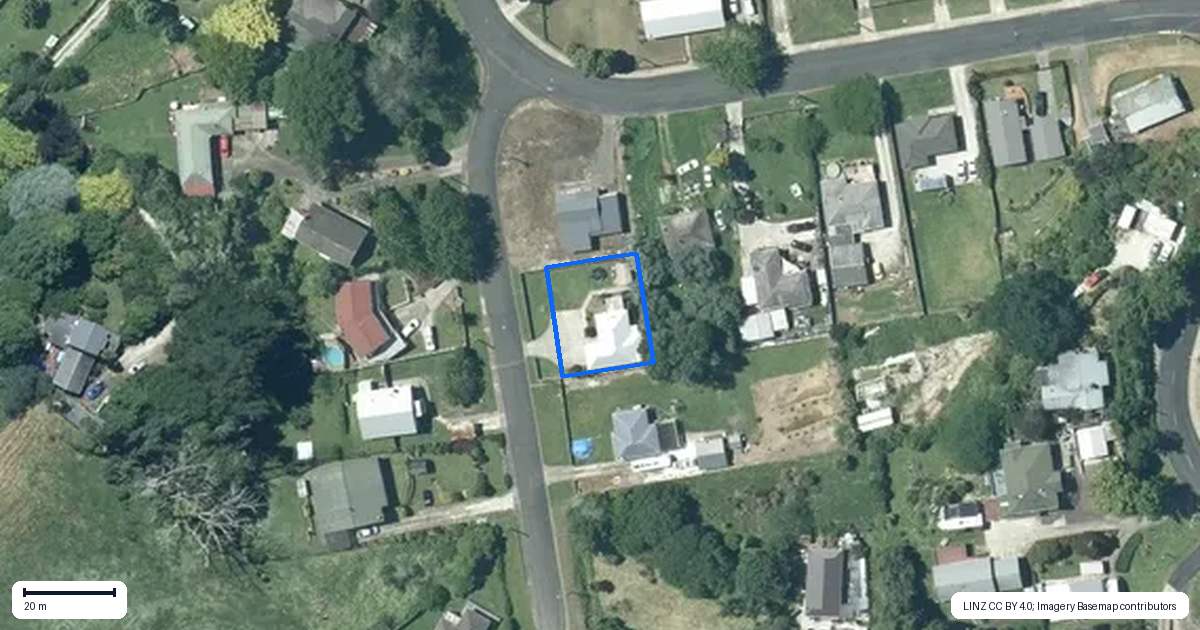 Property context map for 3 Elizabeth Street, Te Kuiti
