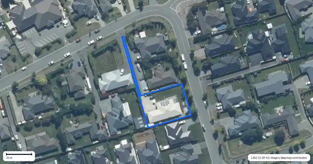 Property context map for 46B Marlowe Place, Rolleston