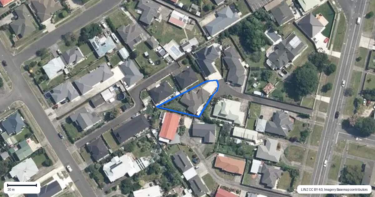 Property context map for 2 Morgan Mews, Feilding