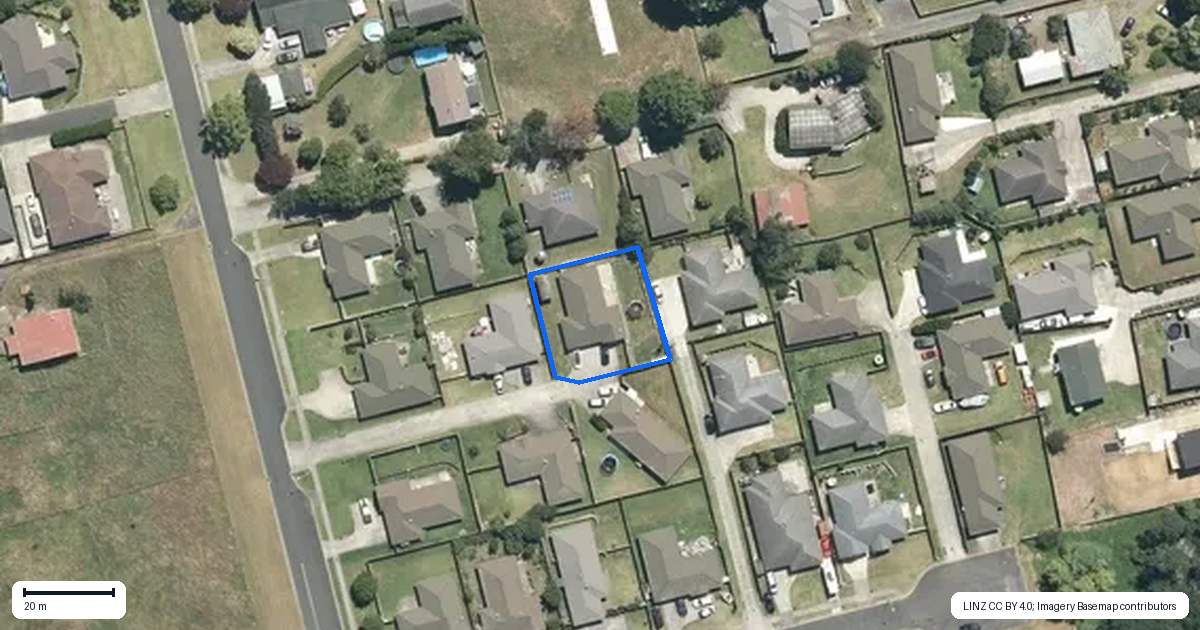 Property context map for 43B Rimu Street, Te Kauwhata