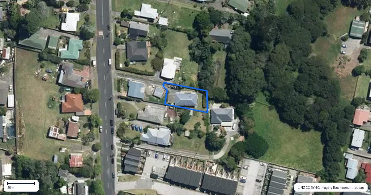 Property context map for 96B Rosier Road, Glen Eden, Auckland