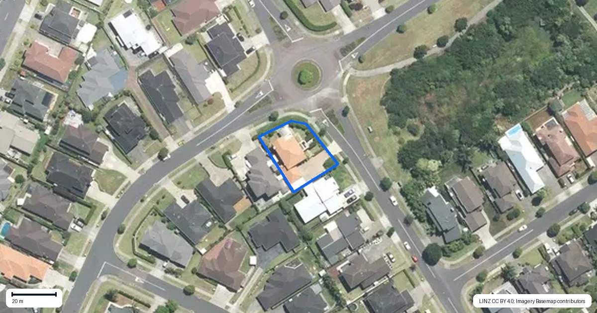 Property context map for 56 Toscana Drive, Karaka, Papakura