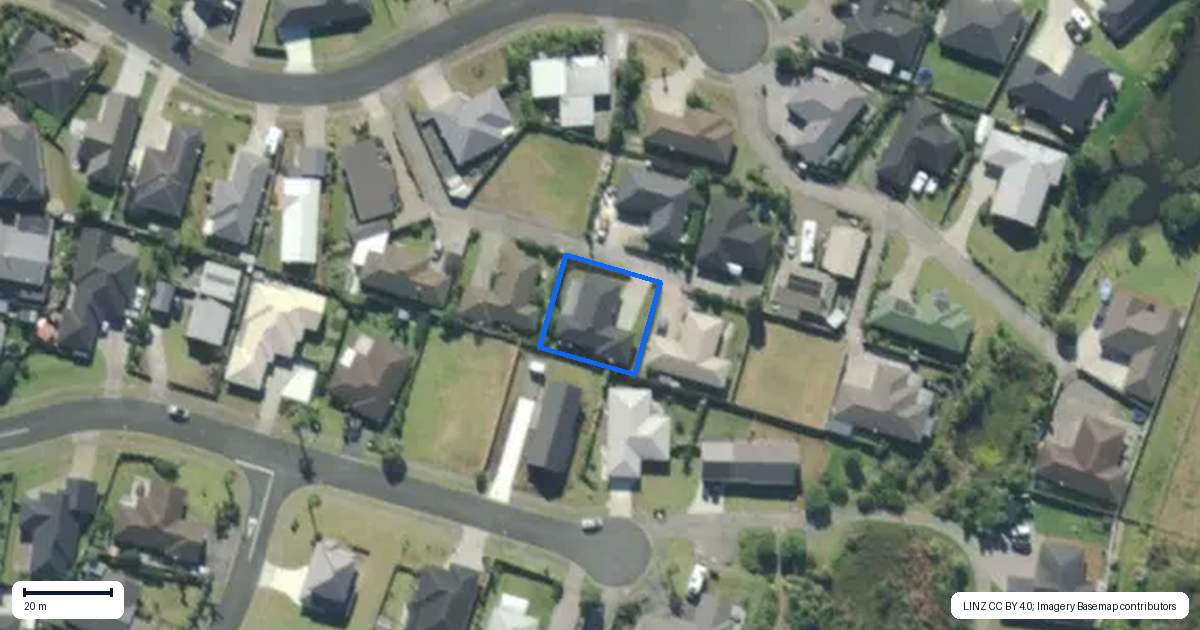 Property context map for 18 Ocean View Rise, Ruakaka