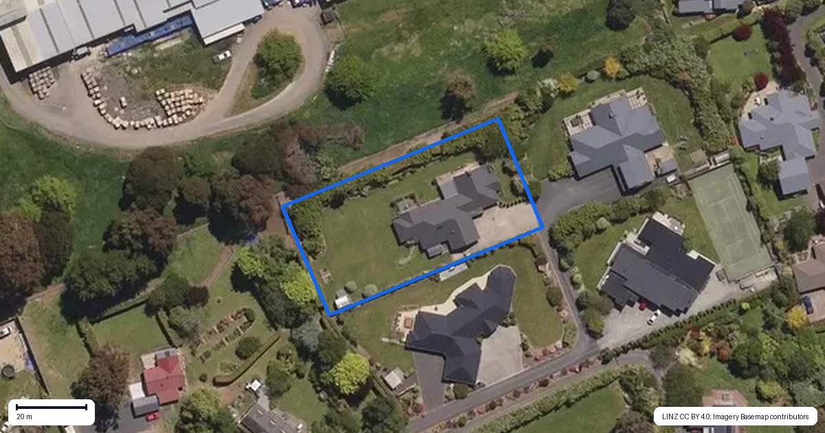 Property context map for 39B Green Street, Mosgiel