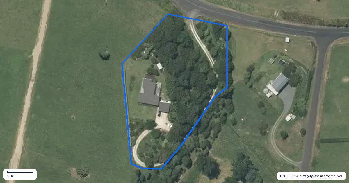 Property context map for 67 Limeworks Loop Road, Te Pahu