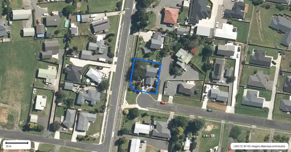Property context map for 2A Bryce Street, Kihikihi, Te Awamutu