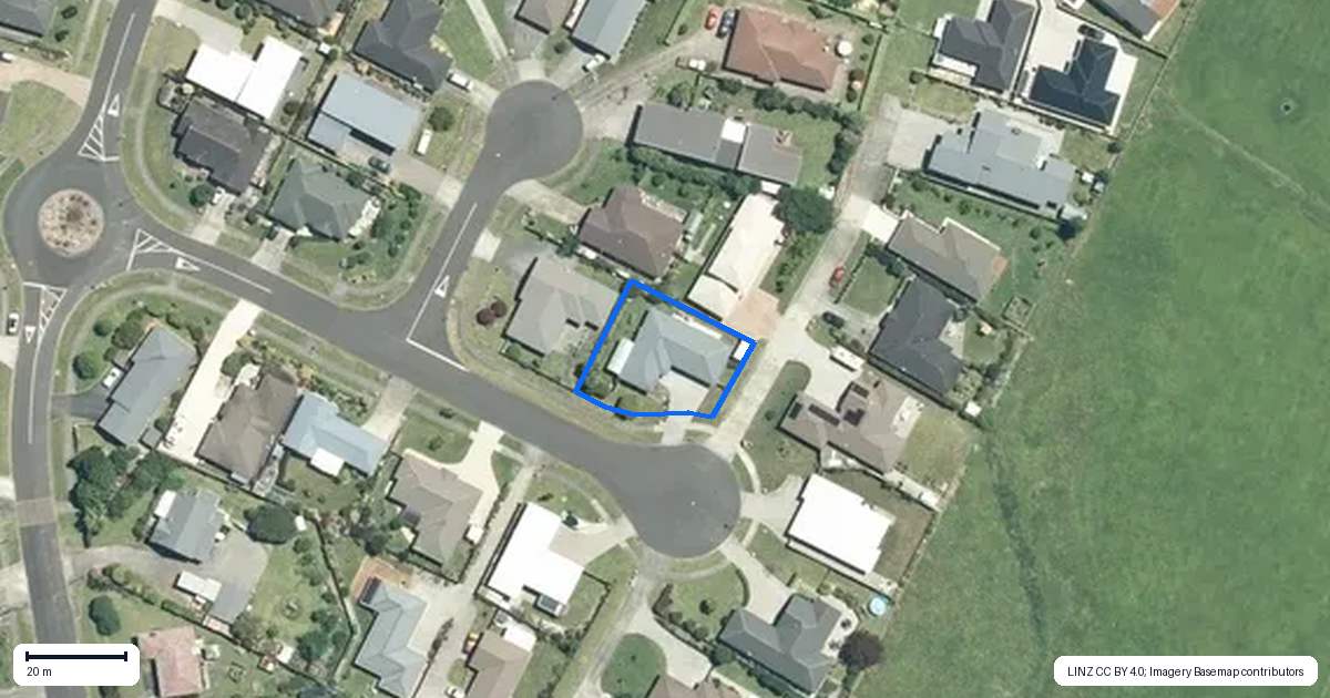 Property context map for 7 Kauri Grove, Paeroa