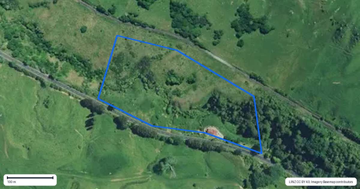 Property context map for 645 State Highway 30, Te Kuiti