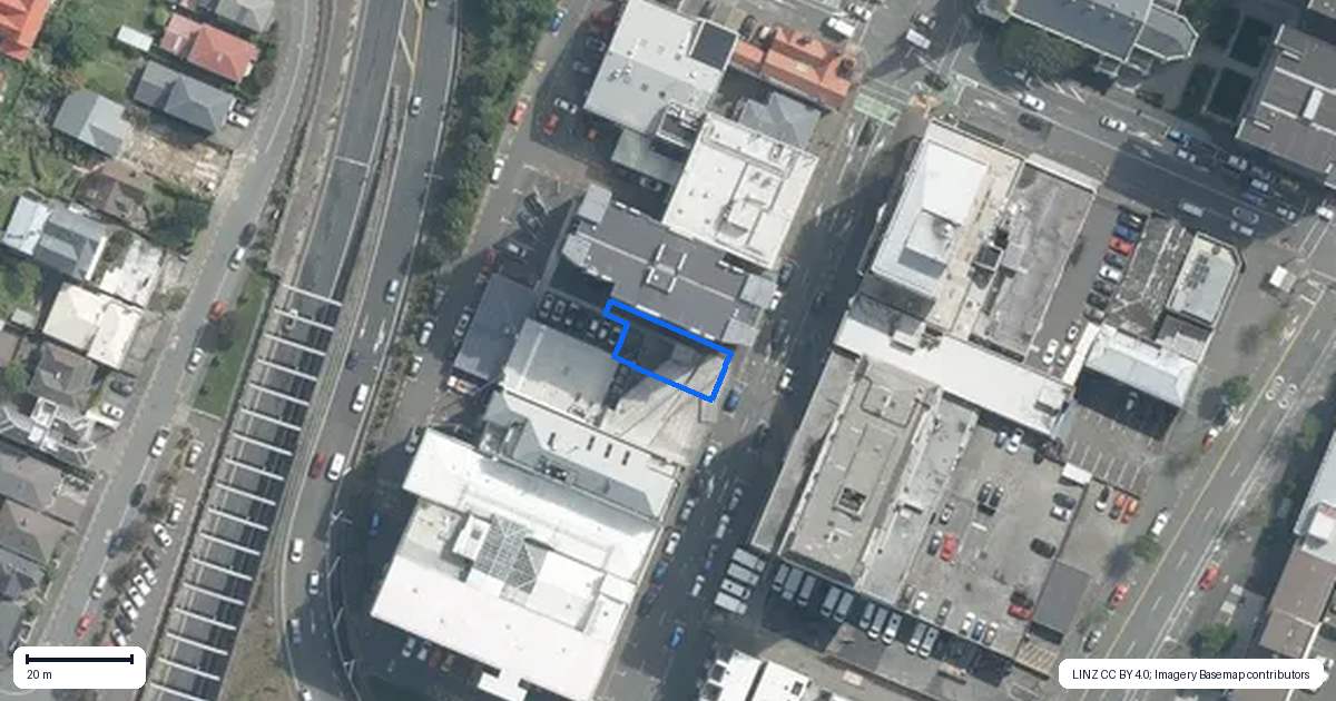 Property context map for 218F Willis Street, Te Aro, Wellington