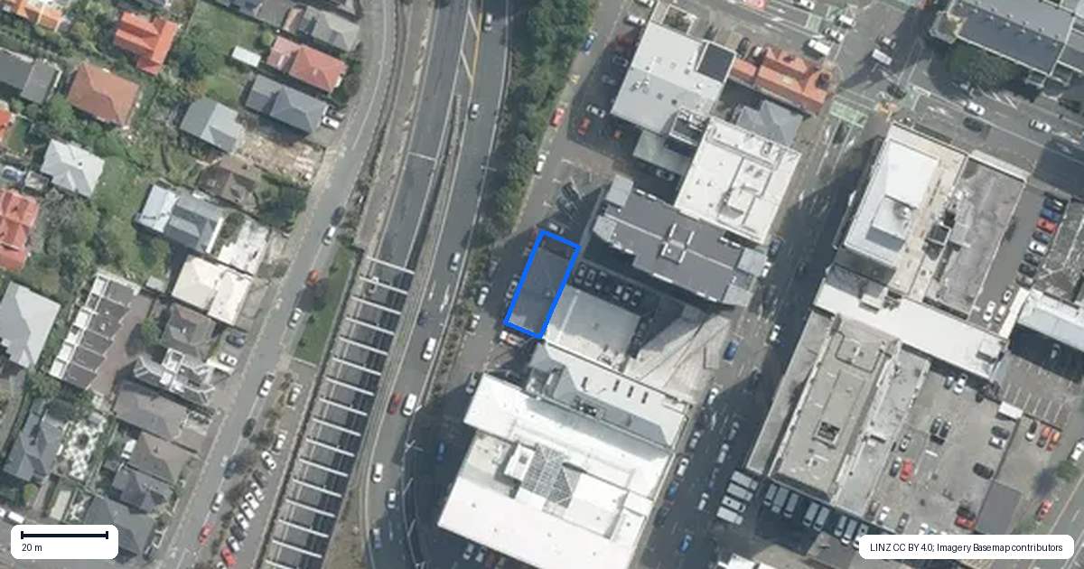Property context map for 216 Willis Street, Te Aro, Wellington