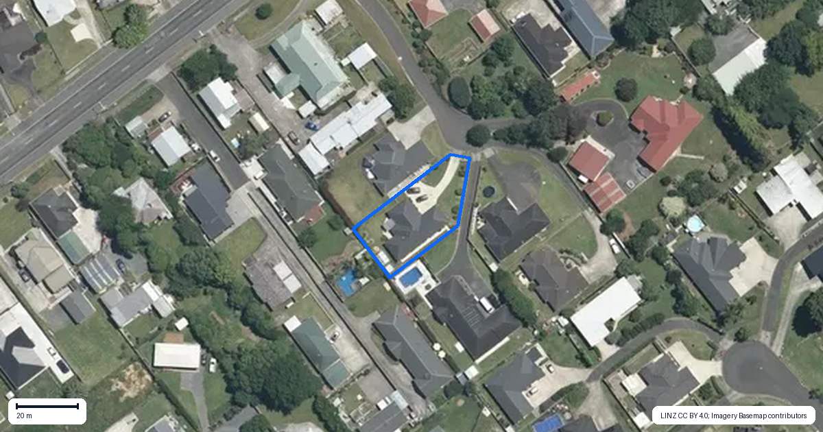 Property context map for 452B Thames Street, Morrinsville