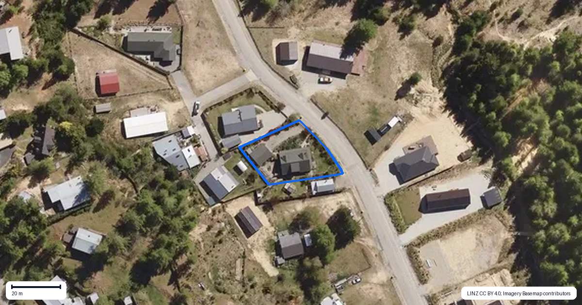 Property context map for 31 Broom Street, Naseby